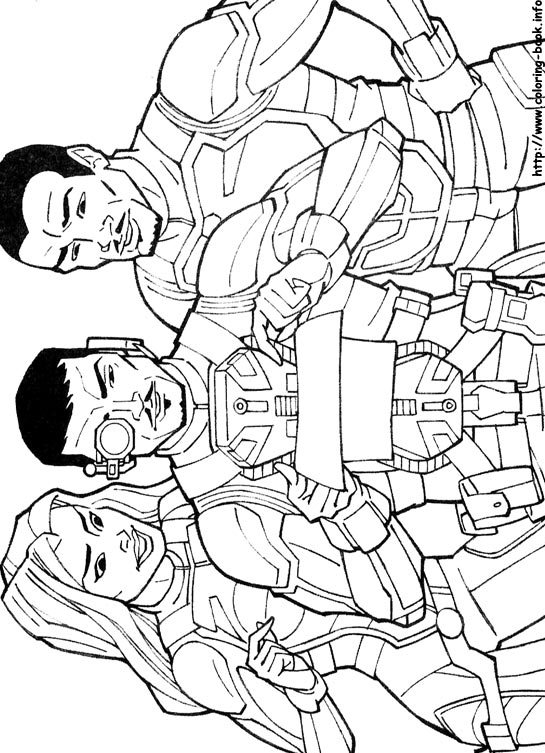 Kids-n-fun.com | Create personal coloring page of G.I. Joe coloring page